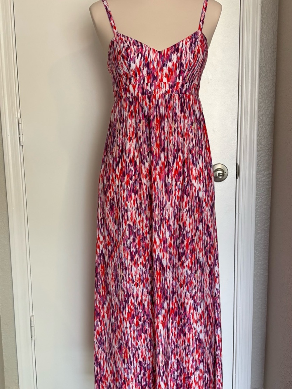 Felicity & Coco Red, Pink & Purple Printed Maxi Dress